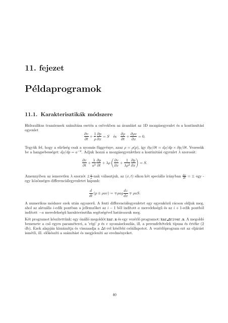 Matlab Hogyan - Hidrodinamikai Rendszerek Tanszék