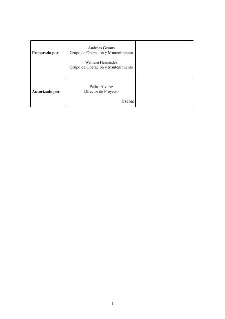 Project report "Resorte Compuerta Grande" - Gran Telescopio ...