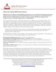 Open-House-Handouts - Capitol Hill Cluster School