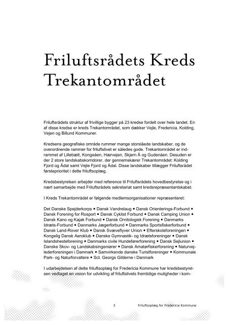 Friluftsliv i Fredericia Kommune -pdf, 20 sider - FriluftsrÃƒÂ¥det