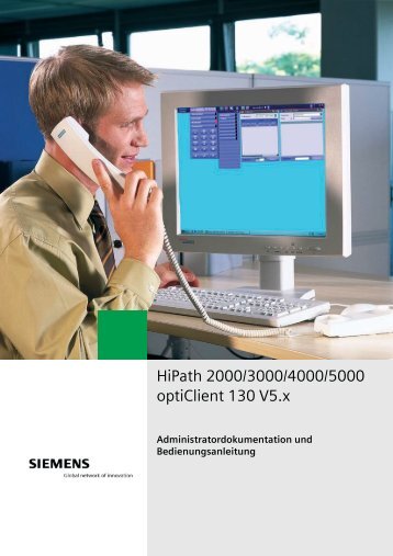 HiPath 2000/3000/4000/5000 optiClient 130 V5.x - Hexacom