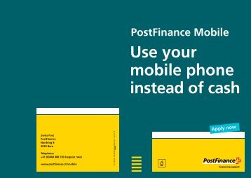 Postfinance Mobile: Use your mobile phone instead of cash