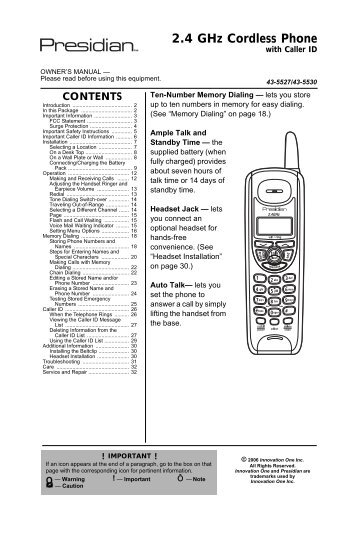 2.4 GHz Cordless Phone