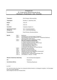 Protokoll Bezirkstag Oberbayern 270903 - Verband Bayerischer ...