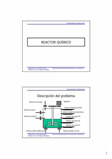 reactor quÃ­mico - Departamento de ElectrÃ³nica y AutomÃ¡tica