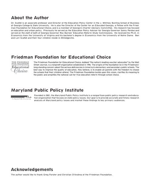 View PDF - The Friedman Foundation For Educational Choice
