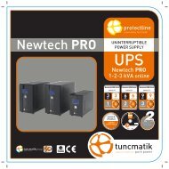 Newtech Pro 1-2-3kVA English Brochure - Tuncmatik