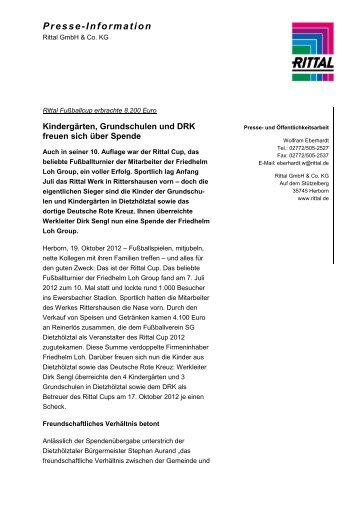 Pressetext (PDF, 34 KB) - Friedhelm Loh Group