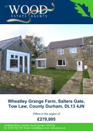 Wheatley Grange Farm, Salters Gate, Tow Law, County ... - JW Wood