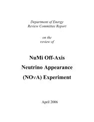NuMi Off-Axis Neutrino Appearance - NOVA Document Database ...