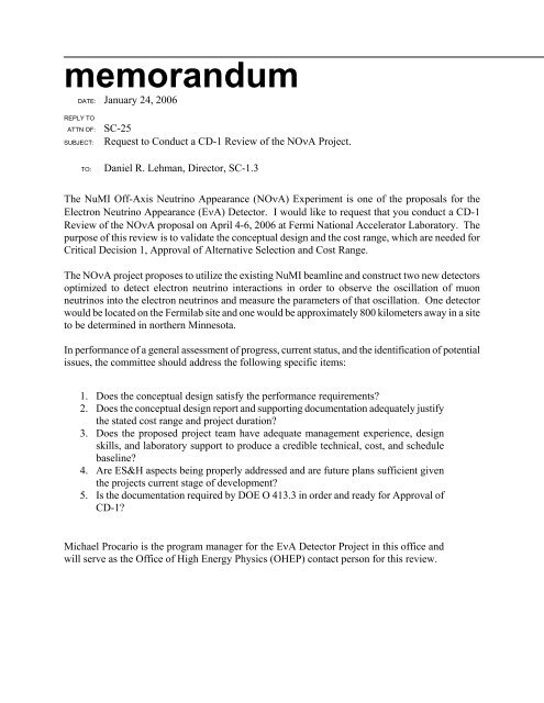 NuMi Off-Axis Neutrino Appearance - NOVA Document Database ...