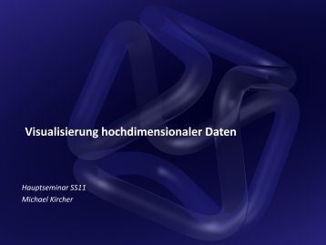 Visualisierung hochdimensionaler Daten