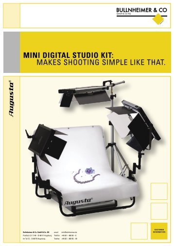 MINI DIGITAL STUDIO KIT: MAKES SHOOTING SIMPLE LIKE THAT.