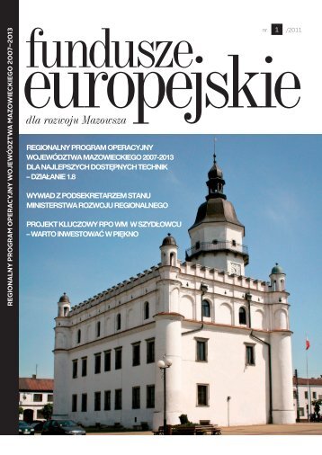 Nr 1/2011 - Mazowiecka Jednostka WdraÅ¼ania ProgramÃ³w Unijnych