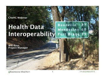 Health Data Interoperability - CAeHC