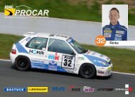 autograph card Andreas Rinke - ADAC Procar