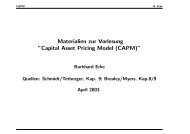 Capital Asset Pricing Model (CAPM) - Burkhard Erke