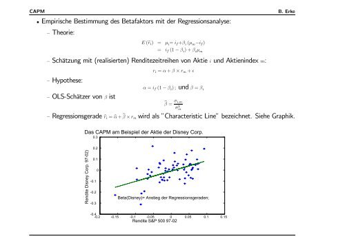 Capital Asset Pricing Model (CAPM) - Burkhard Erke