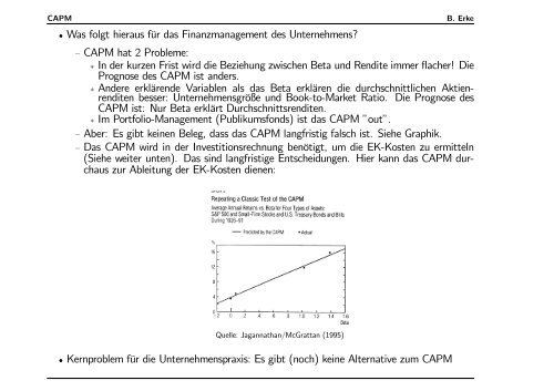 Capital Asset Pricing Model (CAPM) - Burkhard Erke