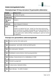 Undervisningsbeskrivelse - Thy-Mors HF & VUC