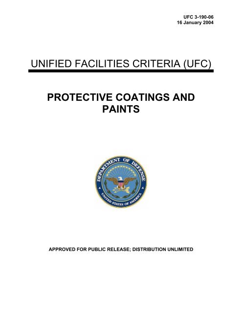 UFC 3-190-06 Protective Coatings and Paints - The Whole Building ...