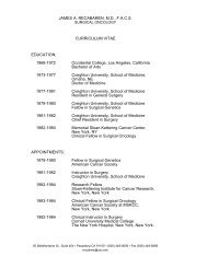 Curriculum Vitae (PDF file, 48KB) - USC Department of Surgery ...