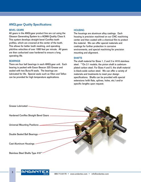 ANGLgear® - Andantex USA Inc.