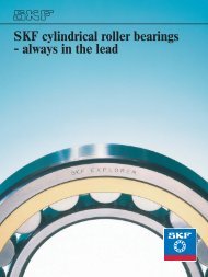 SKF cylindrical roller bearings - always in the lead - Prema