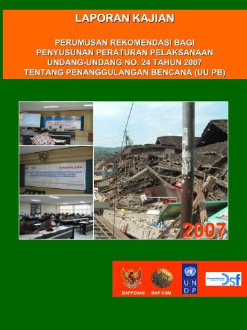 perumusan rekomendasi bagi penyusunan peraturan pelaksanaan ...