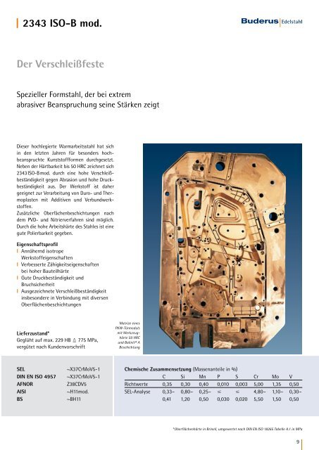 2343 ISO-B mod. Der Verschleißfeste - Buderus Edelstahl GmbH