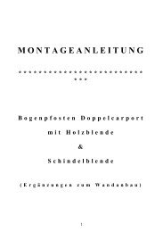 Montageanleitung für Bogenpfosten