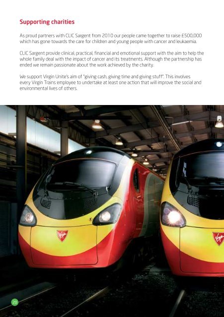 corporate responsibility report - Virgin Trains