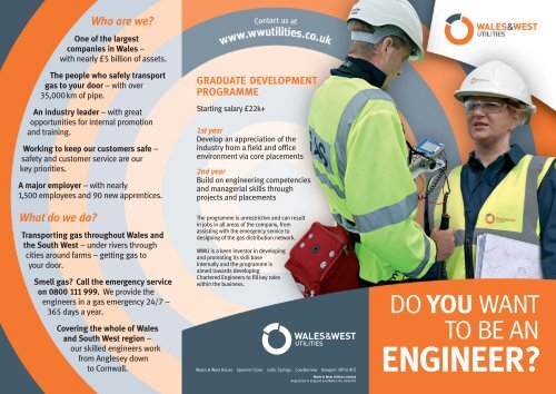 WWU Careers Leaflet - Our Home Page