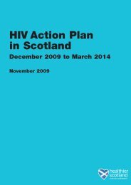 HIV Action Plan in Scotland - Scottish Government