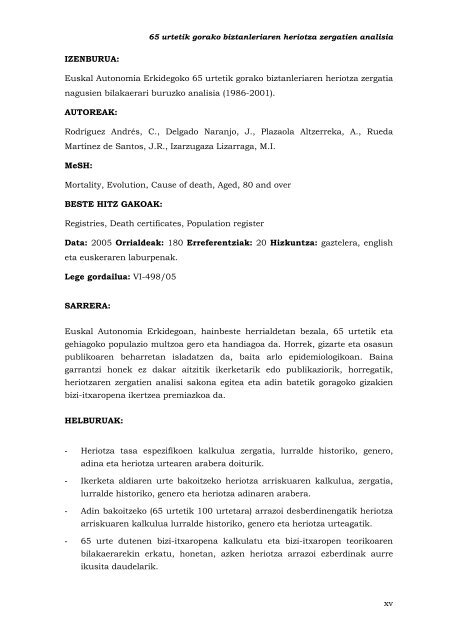 AnÃ¡lisis de la evoluciÃ³n de las principales causas de ... - Euskadi.net