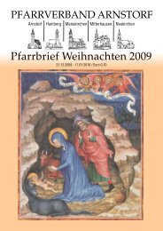 Pfarrbrief Weihnachten 2009 - Arnstorf