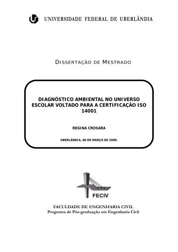 diagnÃƒÂ³stico ambiental no universo escolar voltado para a ...