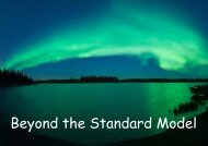 Beyond the Standard Model - Particle Physics, Lund University