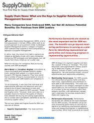 What are the Keys to Supplier Relationship Management Success?