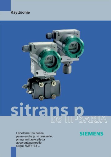 DS III:n suomenkielinen kÃ¤yttÃ¶ohje - Siemens