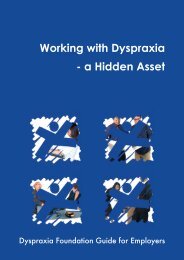 Employers Guide - Dyspraxia Foundation