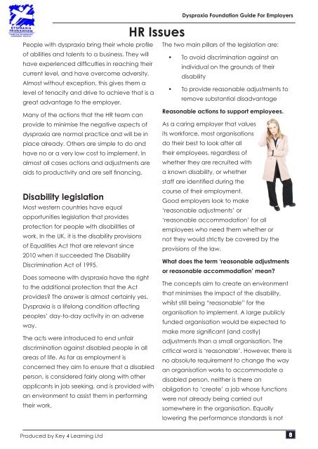 Employers Guide - Dyspraxia Foundation