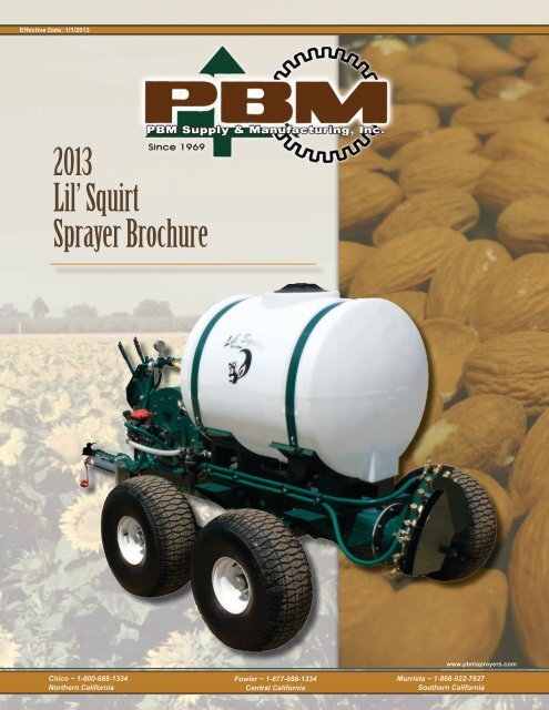 2013 Lil' Squirt Sprayer Brochure - PBM Supply & Mfg.