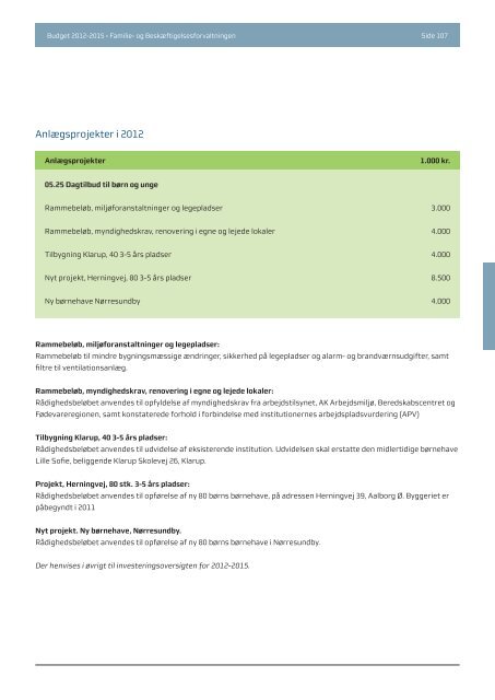 Budgwet 2012 - 2015 - Aalborg Kommune