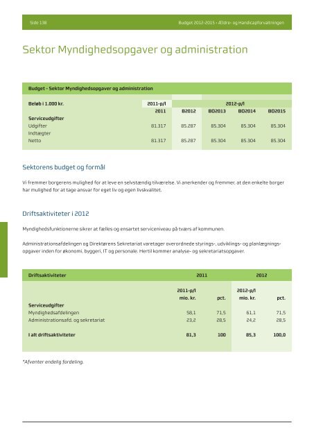 Budgwet 2012 - 2015 - Aalborg Kommune