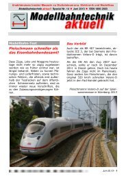 Modellbahntechnik aktuell Test Fleischmann Velaro H0