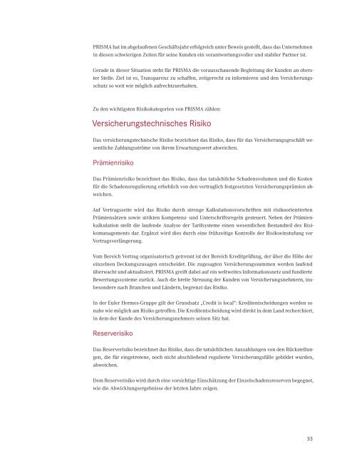 Download PDF, 3,60 MB - Prisma Kreditversicherungs AG