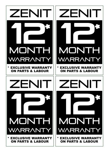 DAB Warranty CARD July 08.p65 - Zenit