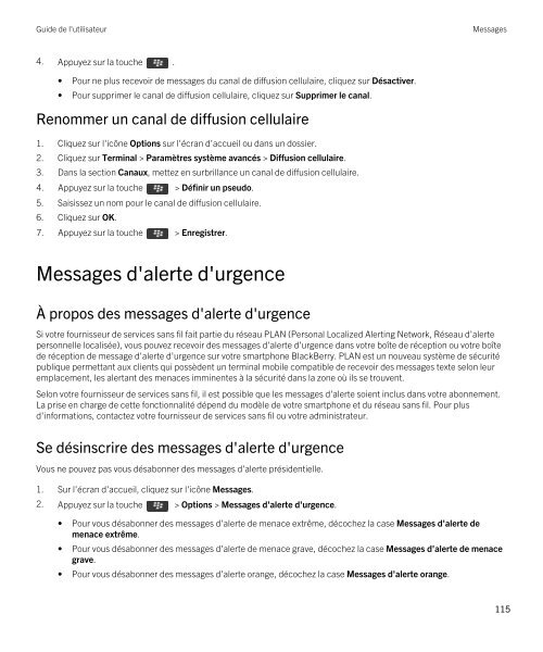 Guide de l'utilisateur (PDF) - Soutien