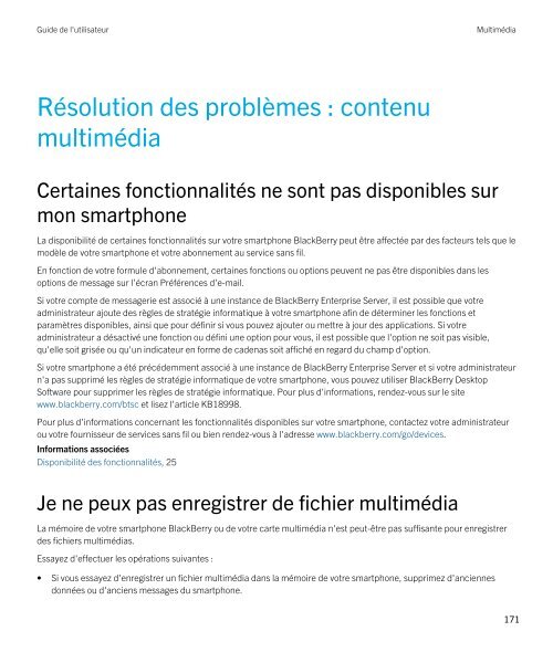 Guide de l'utilisateur (PDF) - Soutien